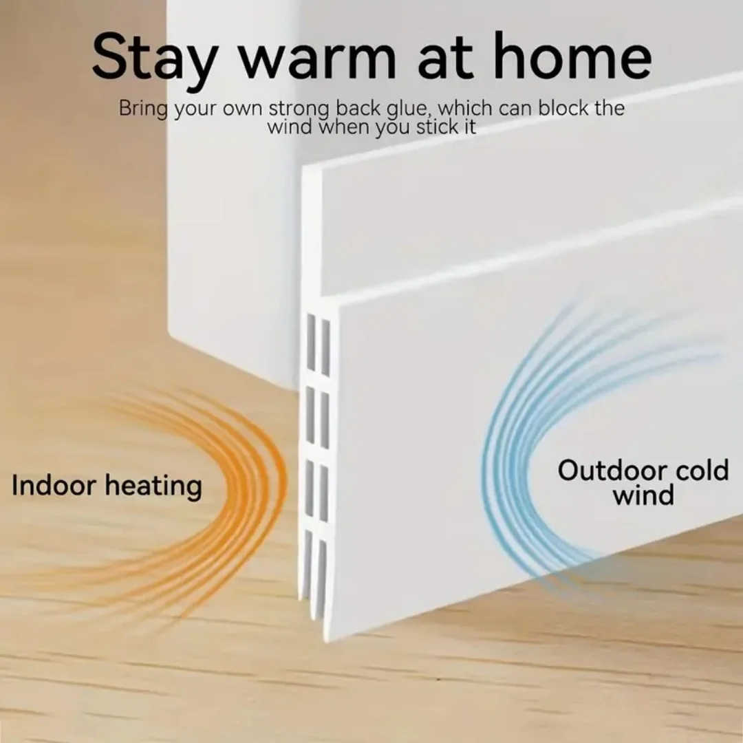 1pc Door Draft Stopper Door Sweep For Doors, Door Bottom Seal Dust And Noise Insulation Weather Stripping Draft Guard Insulator