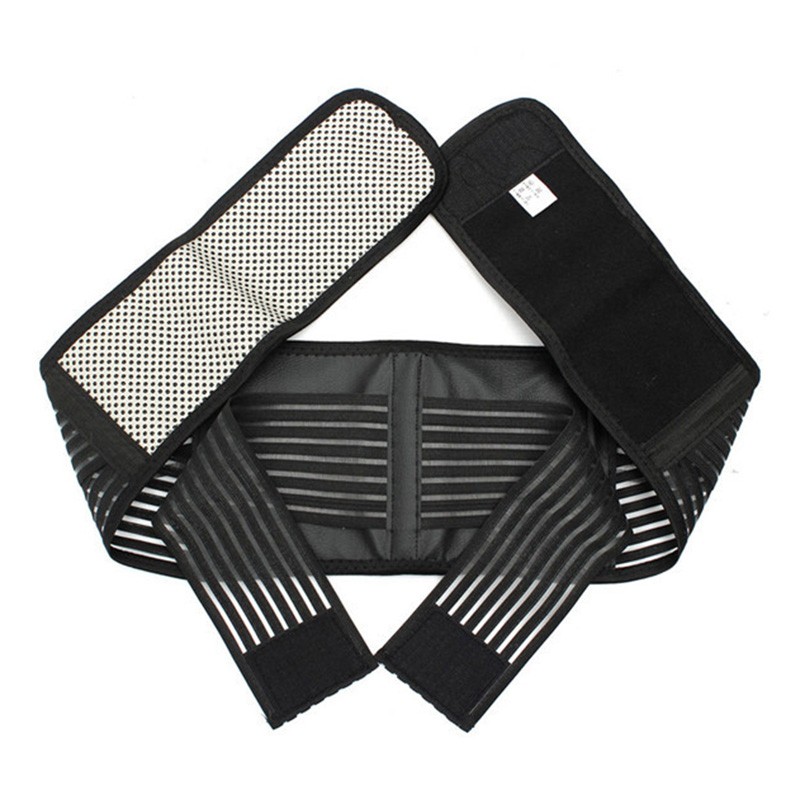 1 Uds. Cinturón Lumbar ajustable de neopreno con doble tirón, cinturón para espalda baja, banda para aliviar el dolor, cinturón de cintura