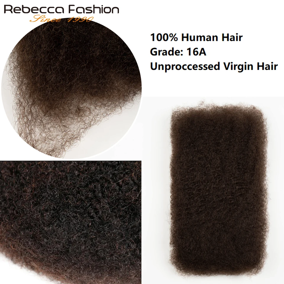 Cabelo afro crespo macio e leve em massa 100% cabelo humano com textura natural, uso confortável e duradouro cabelo virgem 16A