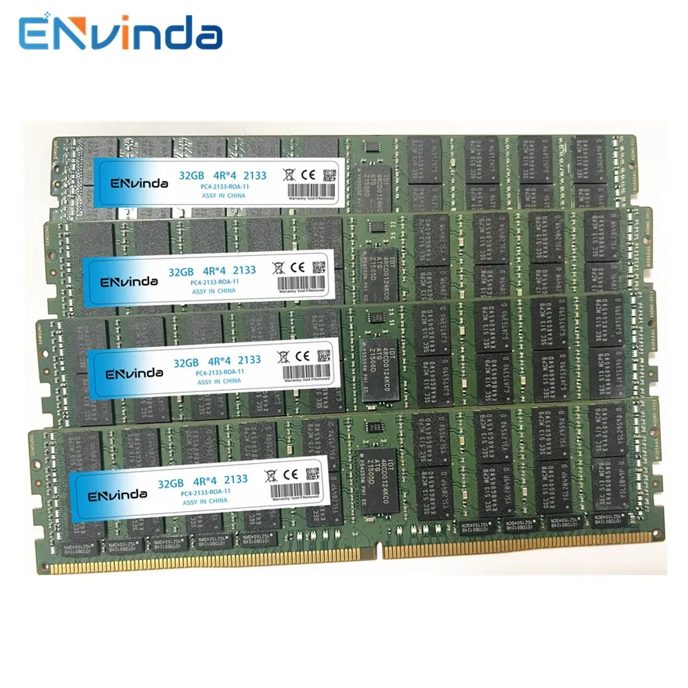 ENvinda Server Memory DDR4 Ram 16GB 4GB 8GB 32GB PC4 2400MHz 2133MHz 2666MHz 2133P 2400T 2666V REG ECC Support X99 Motherboard