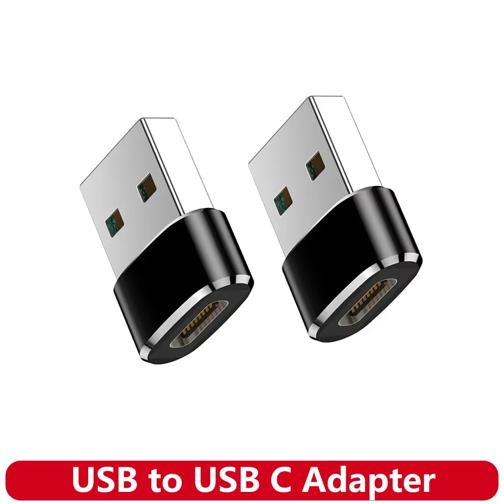 Adaptador usb para usb c para iphone 17 usb c fêmea para usb macho adaptador de carregador de carro tipo c conversor para apple 16 para samsung galaxy