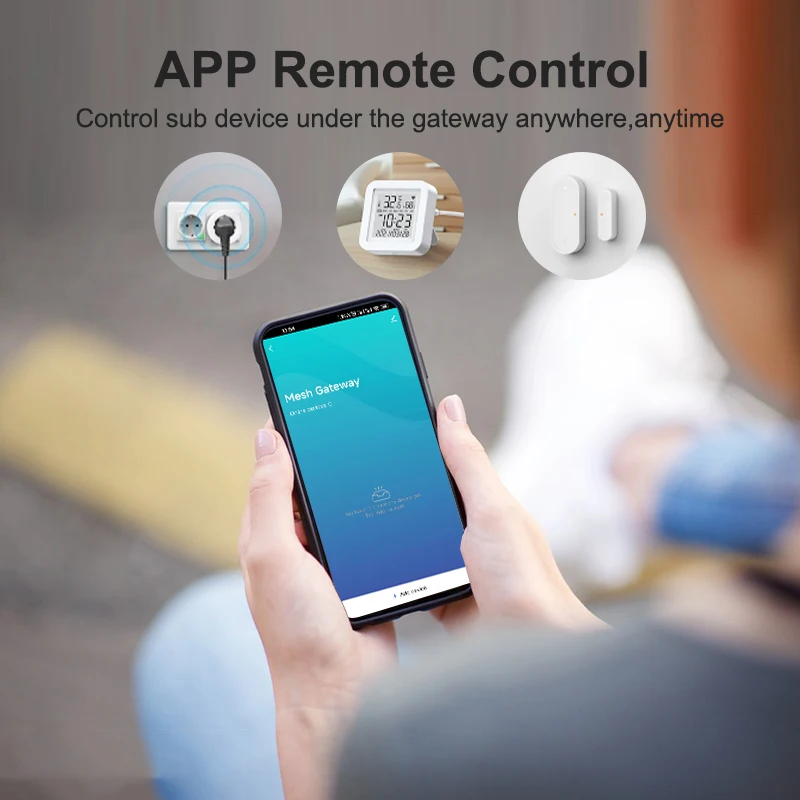 สมาร์ท Tuya Zigbee Bluetooth Mesh Hub เกตเวย์หลายโหมดปลั๊กไร้สาย Hub Bridge รองรับการเชื่อมโยงบ้าน Alexa Google Voice