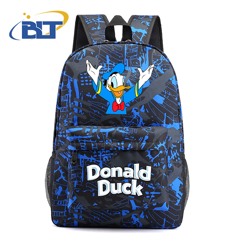 Disney Donald Duck bedruckter Jugendrucksack, lässiger Schüler-Schultasche für Jungen und Mädchen