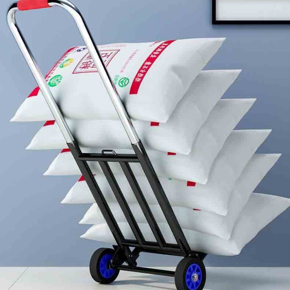 Camión de mano plegable para el hogar, carrito de compras portátil Simple, escaleras para escalar al aire libre, remolque de equipaje, carro ajustable para supermercado