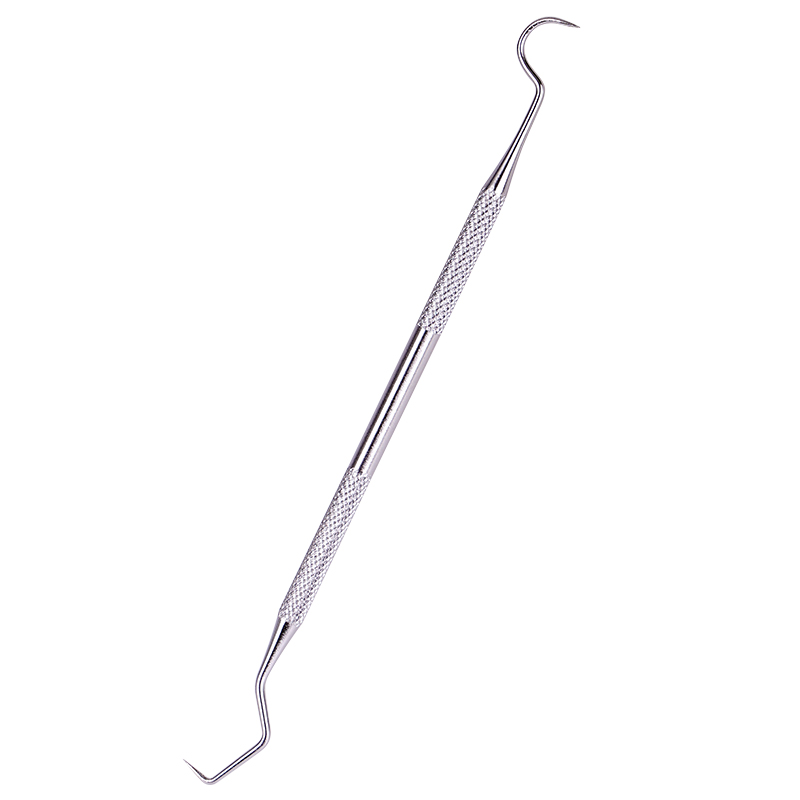 1pc Edelstahl Doppelseitige Zahnstocher Schaber Werkzeuge Parodontale Sonde Explorer Dental Fleck Entferner Für Zähne Sauber Hygiene
