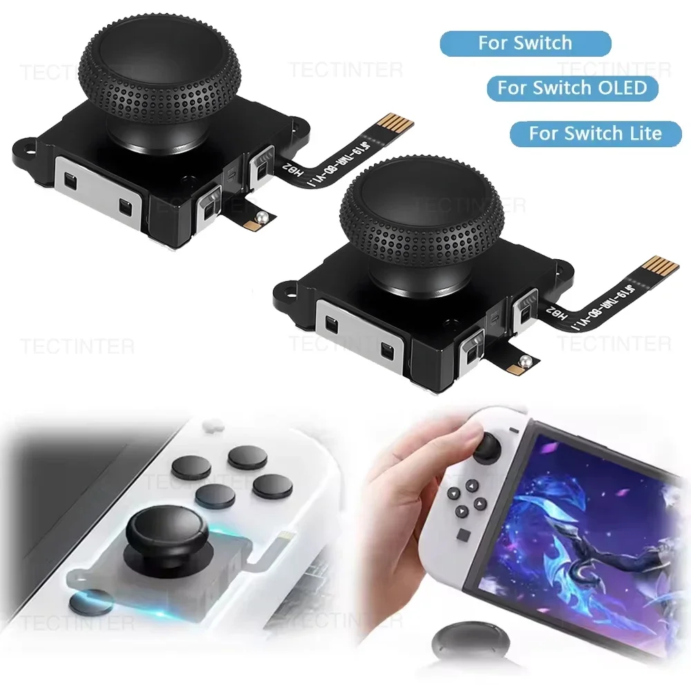2-4PCS Sostituzione Joystick Effetto Hall Per NS Switch/Lite/OLED Joycon Controller 3D Analogico ThumbStick Parti di Riparazione Accessori