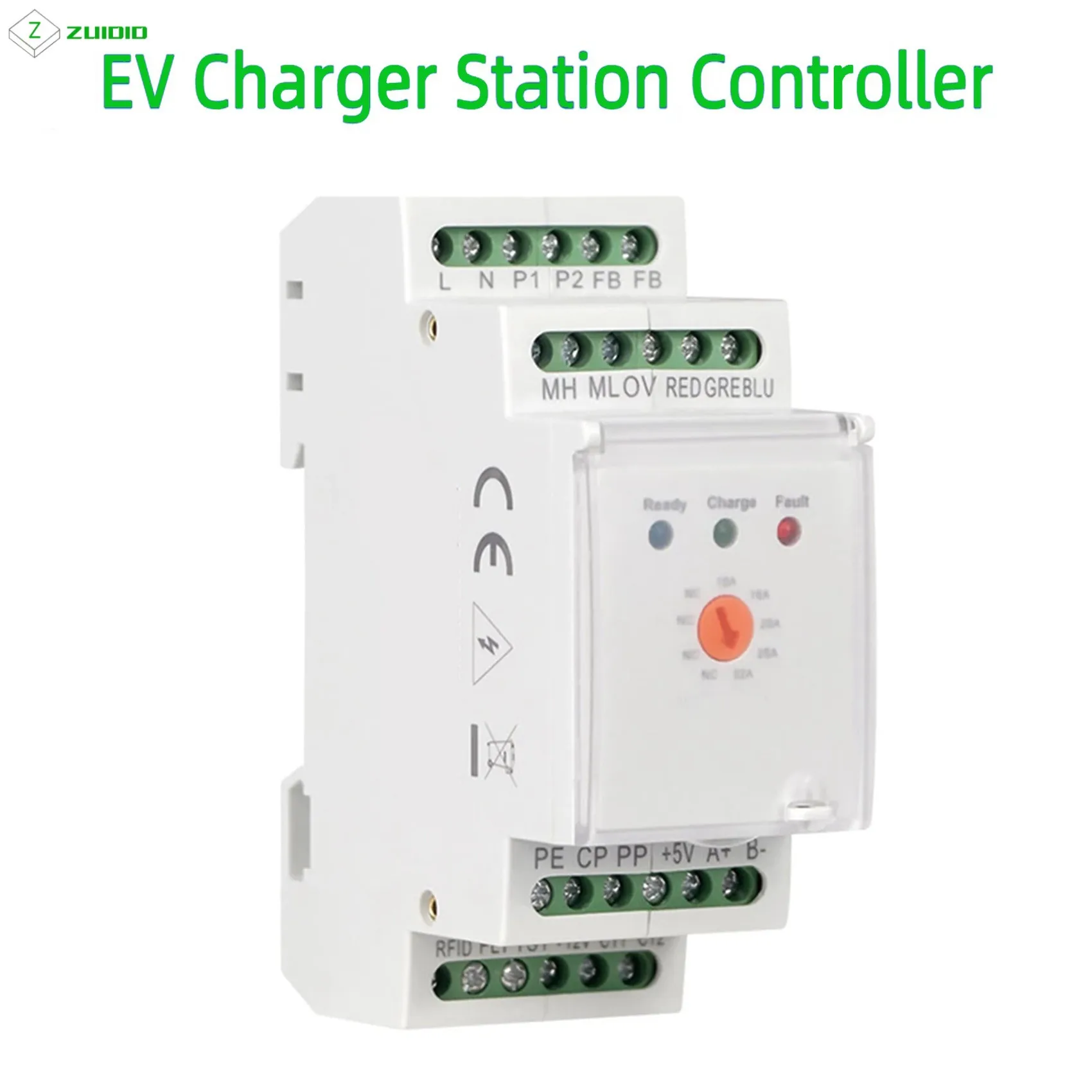 32A AC 240V EVSE EPC Controllers Electronic Protocol Chontroller Smart Charger for EV Wallbox Type 2 Cable EV Charger Station