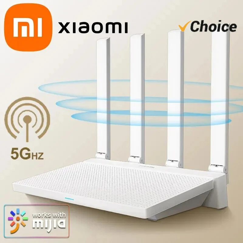 Xiaomi Router AX3000T 2.4G 5G Mesh Technology WiFi 6 Efficient Wall Penetration Children Online Protection WiFi Router Repeater
