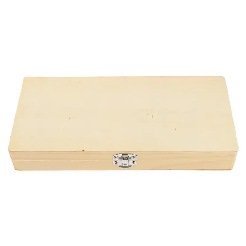 Wooden Microscope Slide Storage Box Blank Prepared Slides Container Biological Slices Storage Case Holder