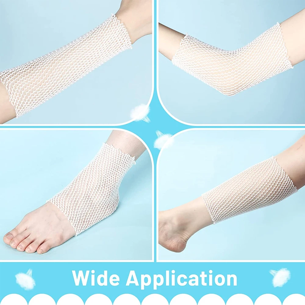 1 Rolle elastisches Netz, Wundverband, Netz, röhrenförmiger Verband, Netzschlauch, röhrenförmiger Gaze-Fix, atmungsaktiver Verbandhalter für Erwachsene, Handgelenk