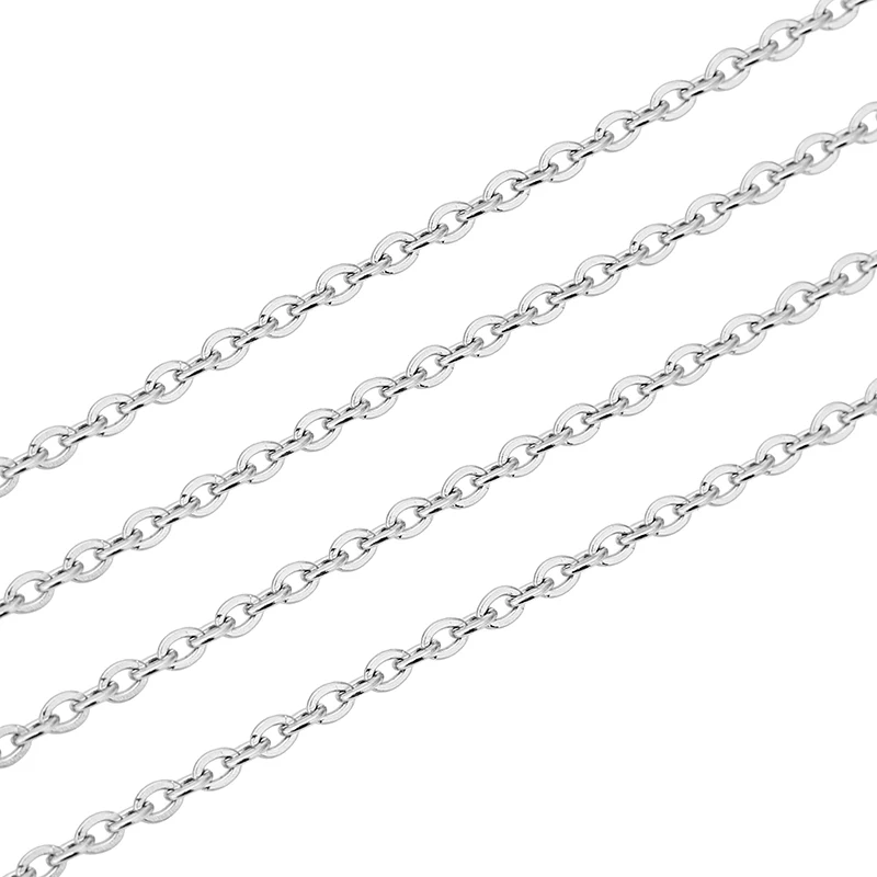 5 メートルのステンレス鋼リンクチェーンバルクロット 1 1.5 2 2.5 ミリメートルゴールドカラーネックレスチェーン Diy ブレスレット用品ジュエリーメイキング