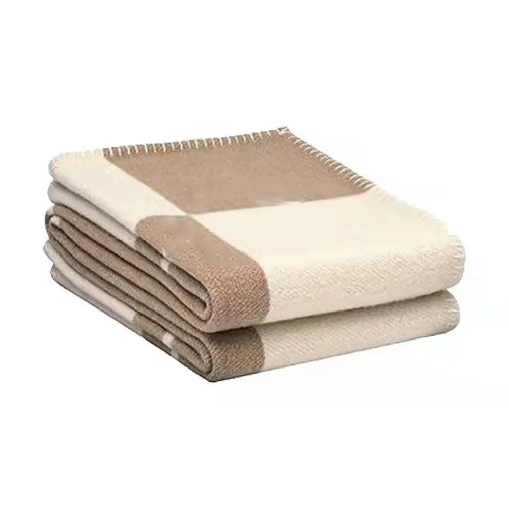 130x170 Plaid Imitation Cashmere Blanket Super Soft Scarf Shawl Winter Warm Plush Sofa Bed Fleece Blanket Birthday Gift