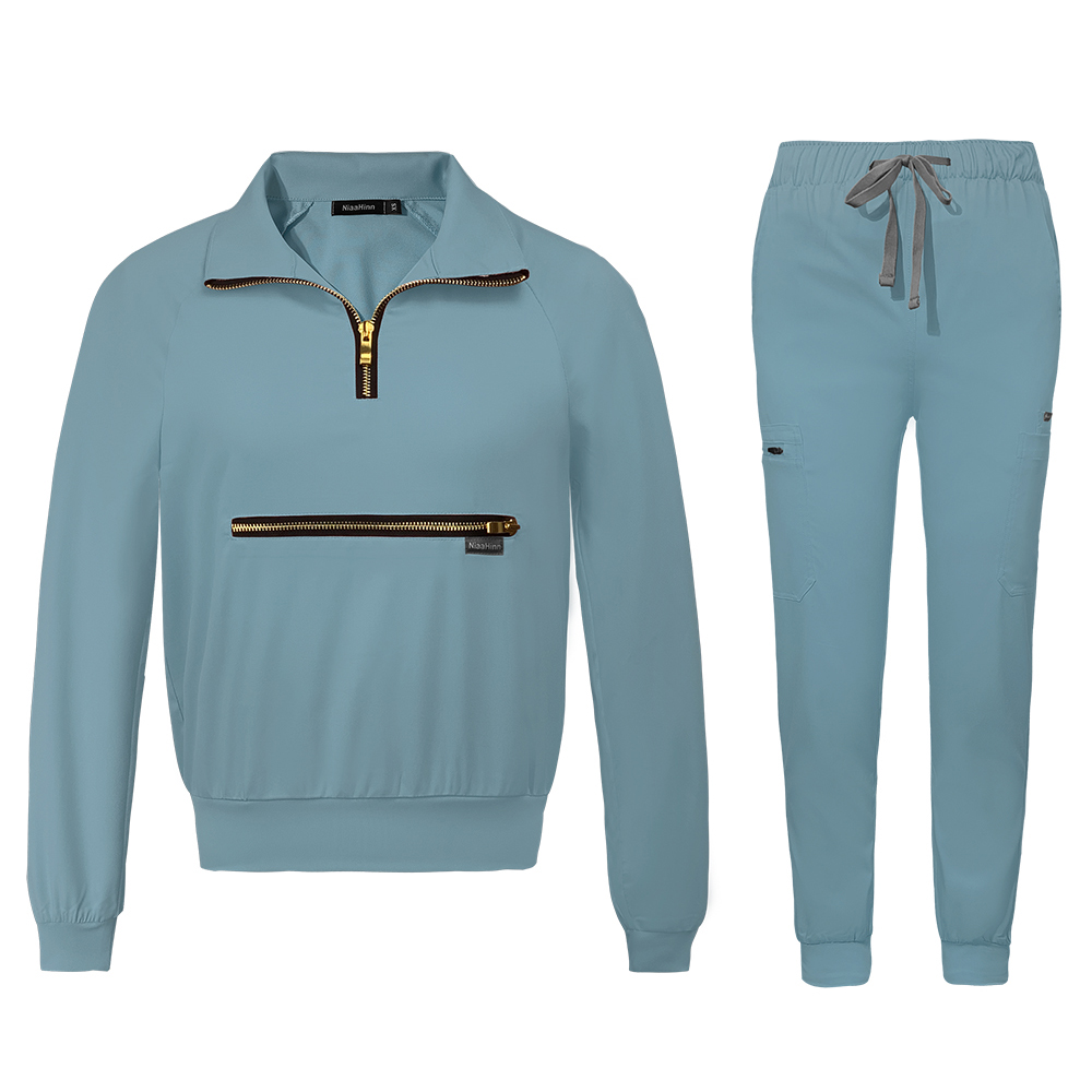 Униформа медицинская с длинным рукавом, весна-осень, с логотипом заказчика