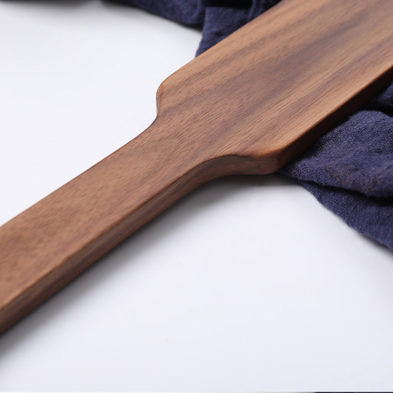 34CM 수제 정품 호두 나무 말 채찍 패들, 말 패들 훈련 작물 복종 승마 비트 박쥐 패들