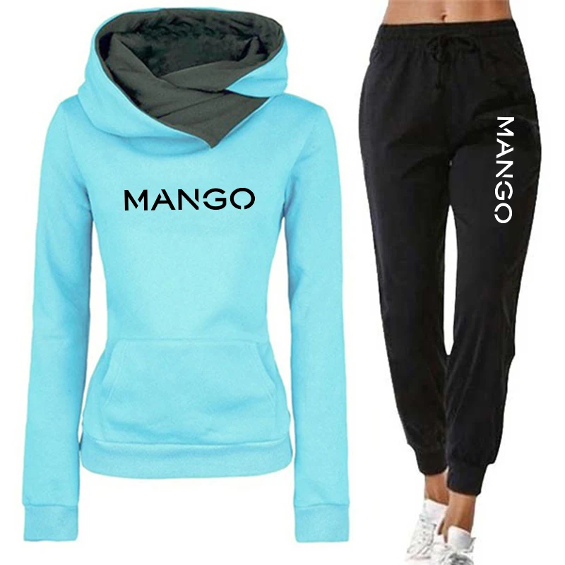 Damen-Kapuzenpullover, 2-teiliges Set, Herbst-Winter, Alltag, lässig, sportlich, Jogginganzug, Kapuzenpullover, Jogginghose, Damen, Zuhause, Outdoor-Outfits