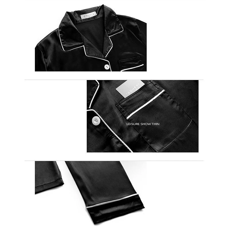 Conjuntos de pijamas para mulher 2024 sexy seda conjuntos de pijamas pijamas de manga longa cardigan conjunto feminino pijamas de seda gelo roupas de casa