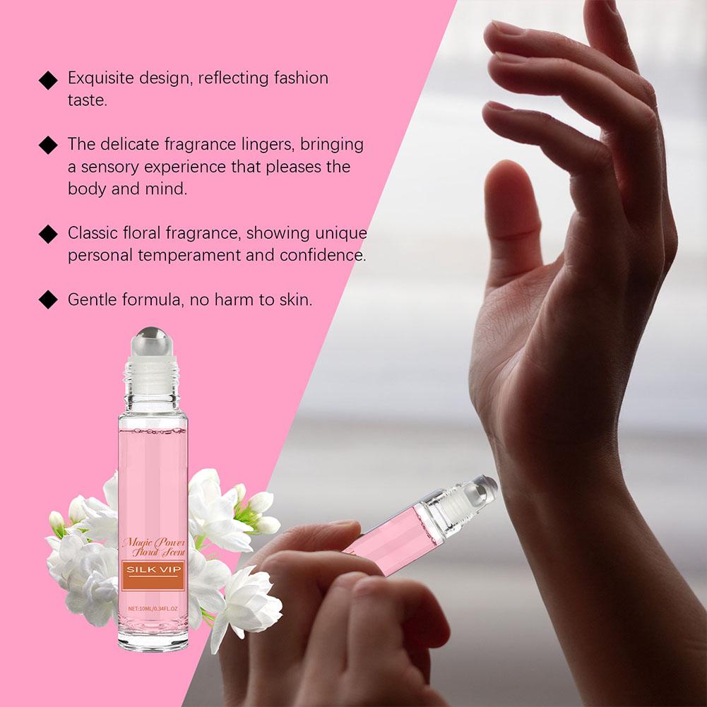 10 ミリリットル香水フェロモン魅力的な花の香水男性と女性のための長時間作用型香水オイルボディエッセンシャルオイル香水弾性オイル