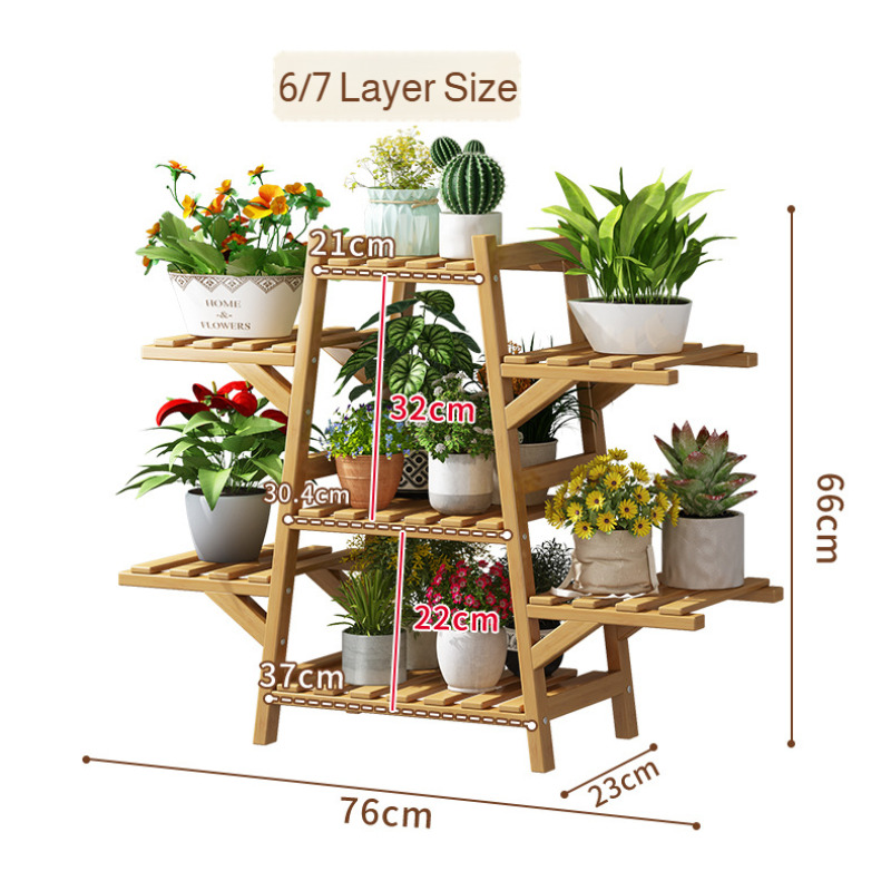 Floor-standing Rack Multi-layer Balcony Flower Rack Living Room Plant Rack Flower Pot Rack Climbing Flower Rack Succulent Plant