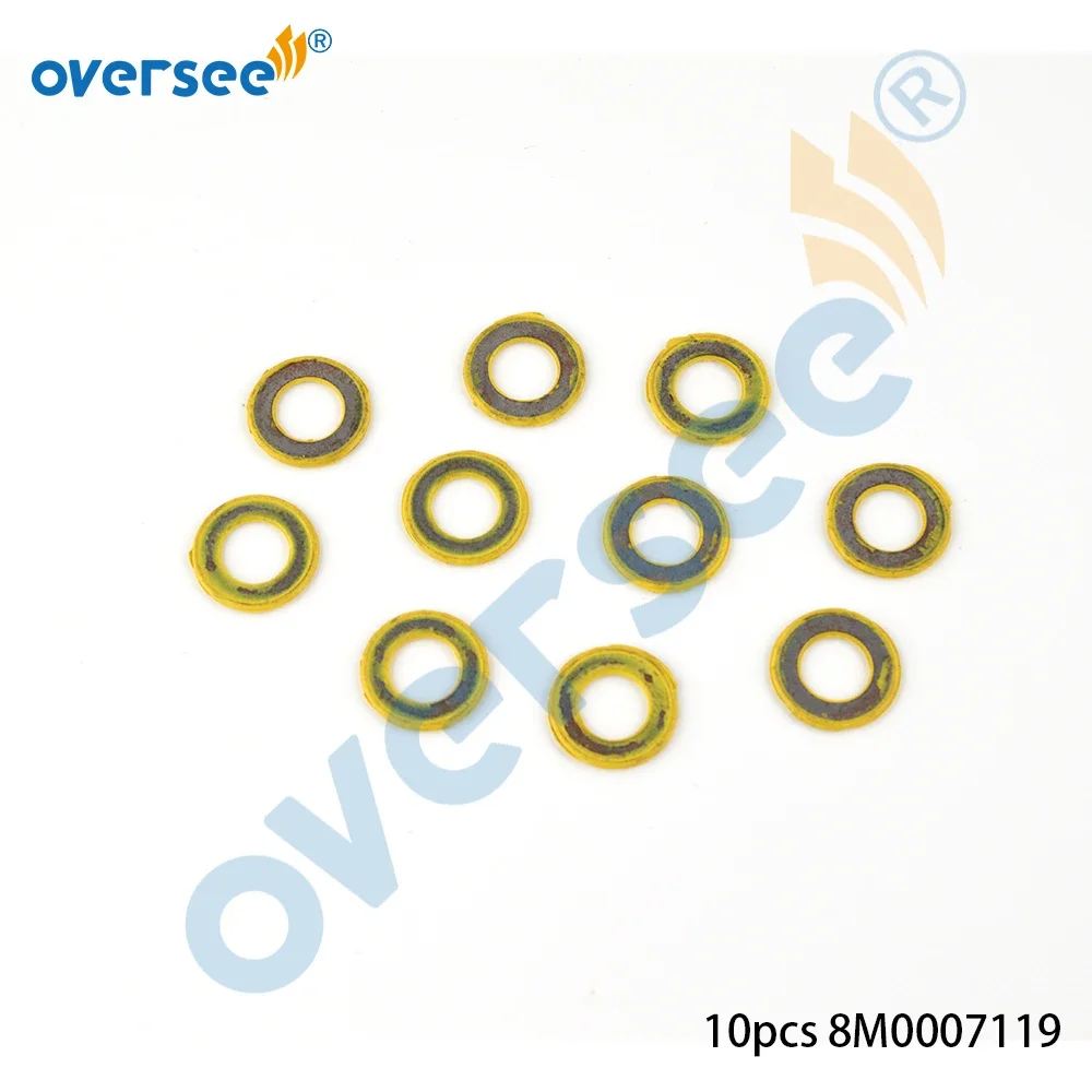 8M 0007119   Ölablassschraubendichtung/Unterlegscheibe für Mercury Mercruiser Quicksilver 25–60 PS 4-Takt-Außenbordmotor 26–8 m 0007119   10 Stück