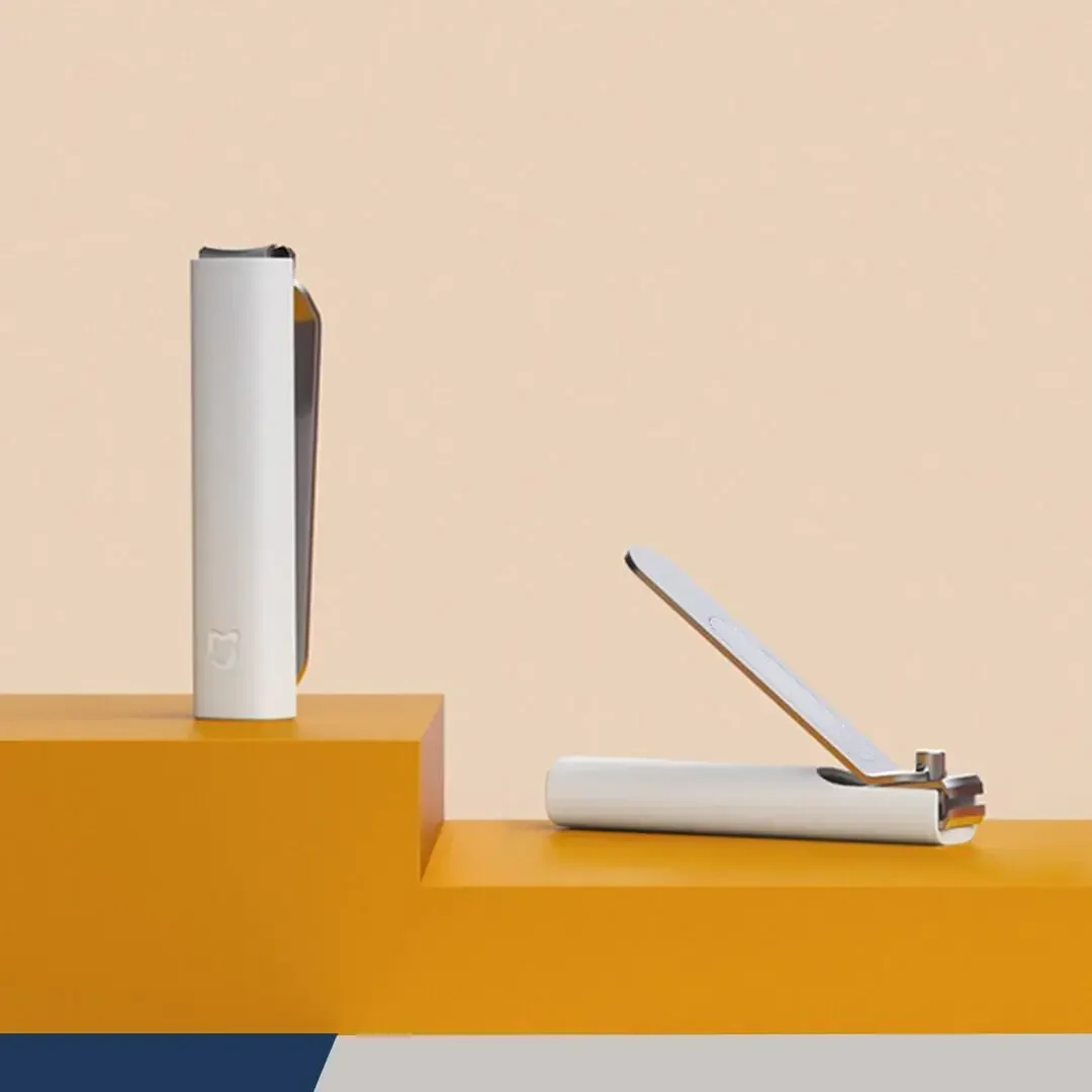Xiaomi mijia anti-respingo cortador de unhas 420 aço inoxidável afiado durável portátil pedicure trimmer arquivo de unhas com casca de armazenamento