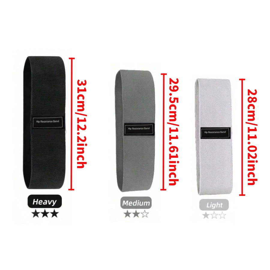 Fasce per bottino per anca resistenti al tessuto Glute Coscia Fasce elastiche per allenamento Squat Circle Stretch Strisce fitness Loop Attrezzatura da palestra per yoga