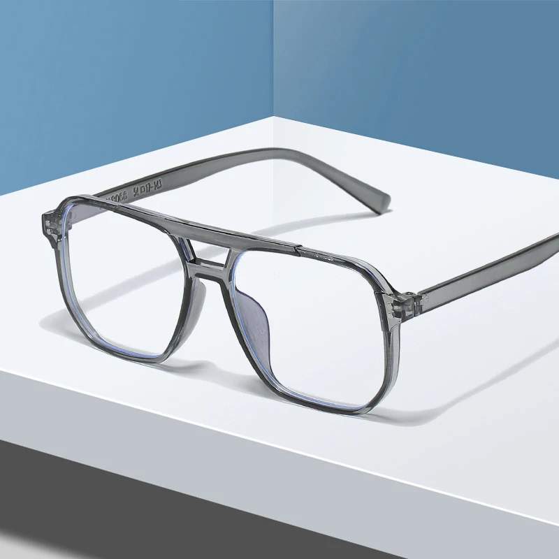 Montura de gafas de ordenador transparente para hombre y mujer, gafas cuadradas antiluz azul, gafas de bloqueo, gafas ópticas
