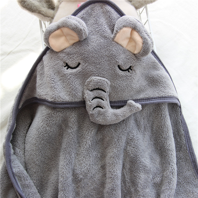 Baby Bademantel Infant Bad Handtuch Junge Mädchen Decken Swaddle Mit Kapuze Cartoon Korallen Fleece Handtuch Decke Neugeborenen Kinder Bettwäsche