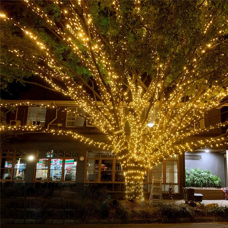 7M/12M/22/32M Solar Led Fairy Light Outdoor Festoon Led Waterproof Garland String Lights Christmas Party Garden Solar Lamp Decor