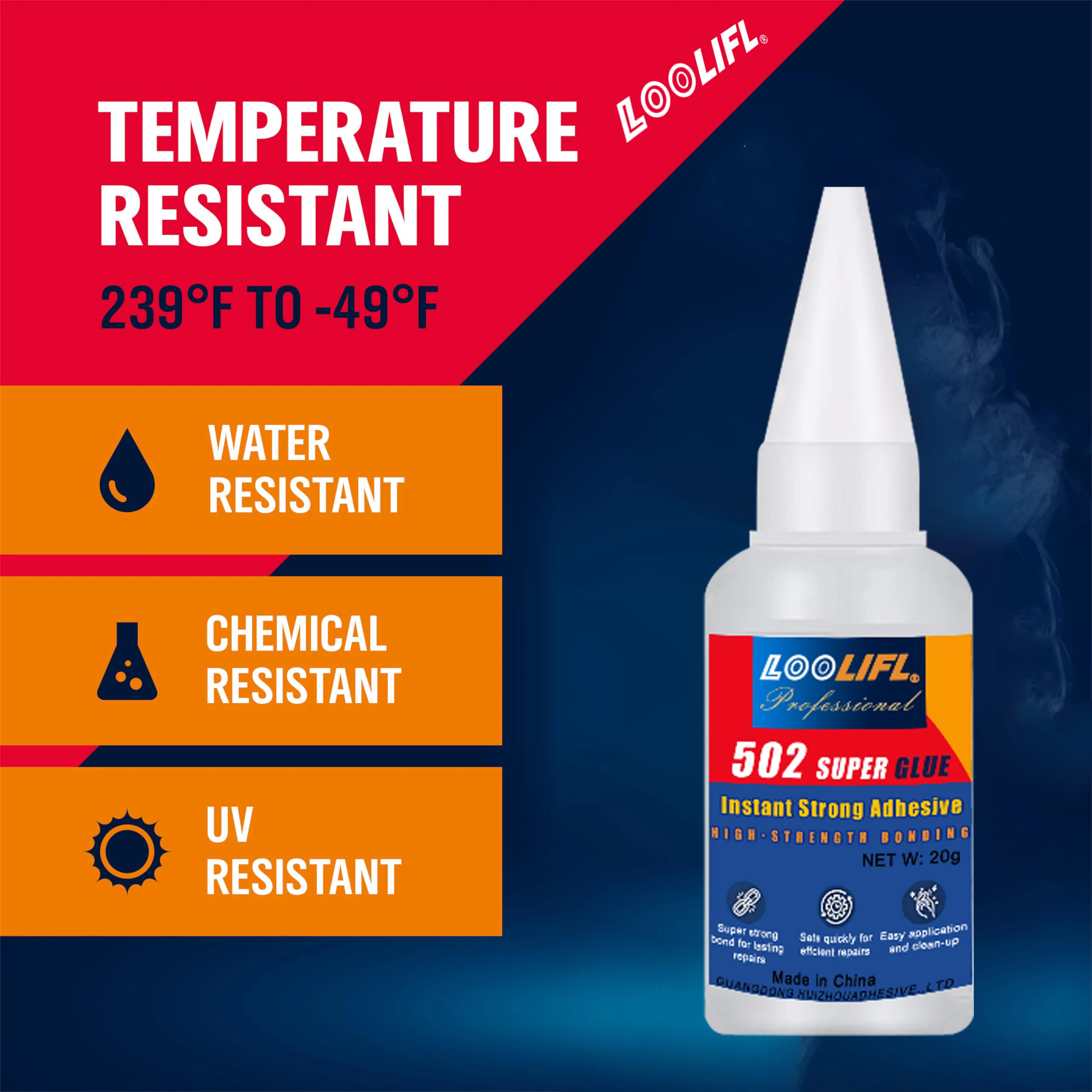 502Super Adhesive Multi functional Adhesive, used for metal, plastic, daily maintenance, DIY, and small-scale process repairs20g