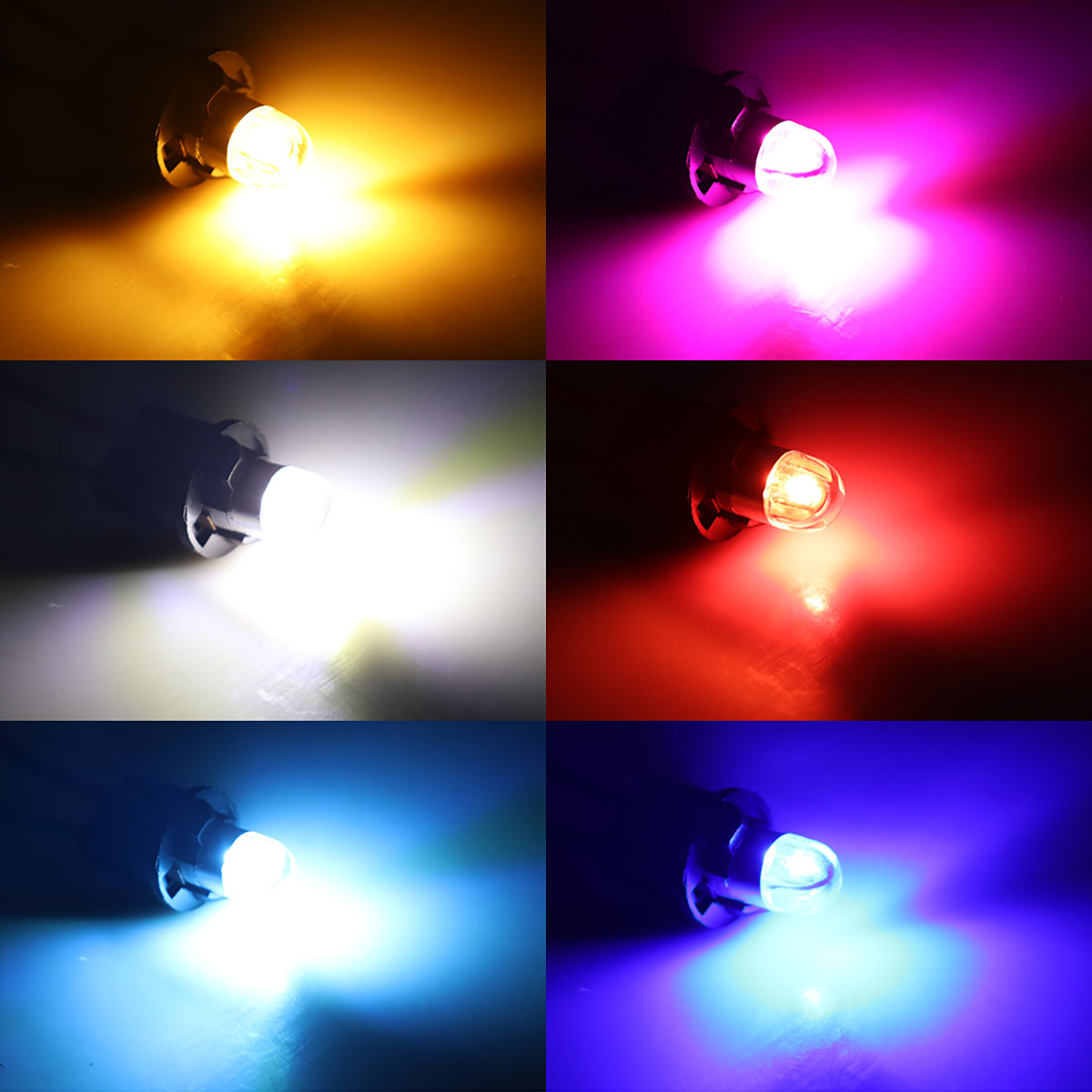 2Pcs T10 LED W5W 3030 SMD Bulbs Car Parking Signal Lights Auto Interior Map Dome Reading Lights Wedge Clearance Light White 12V