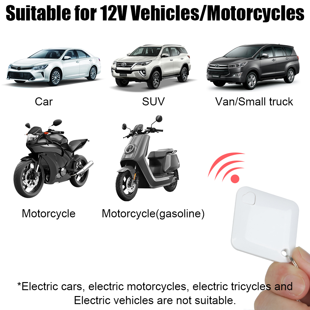 For Gasline Car Motorcycle RFID Wireless Anti-theft Device Engine Lock Anti-robbery System Circuit Cut Off Immobilizer 12V M506