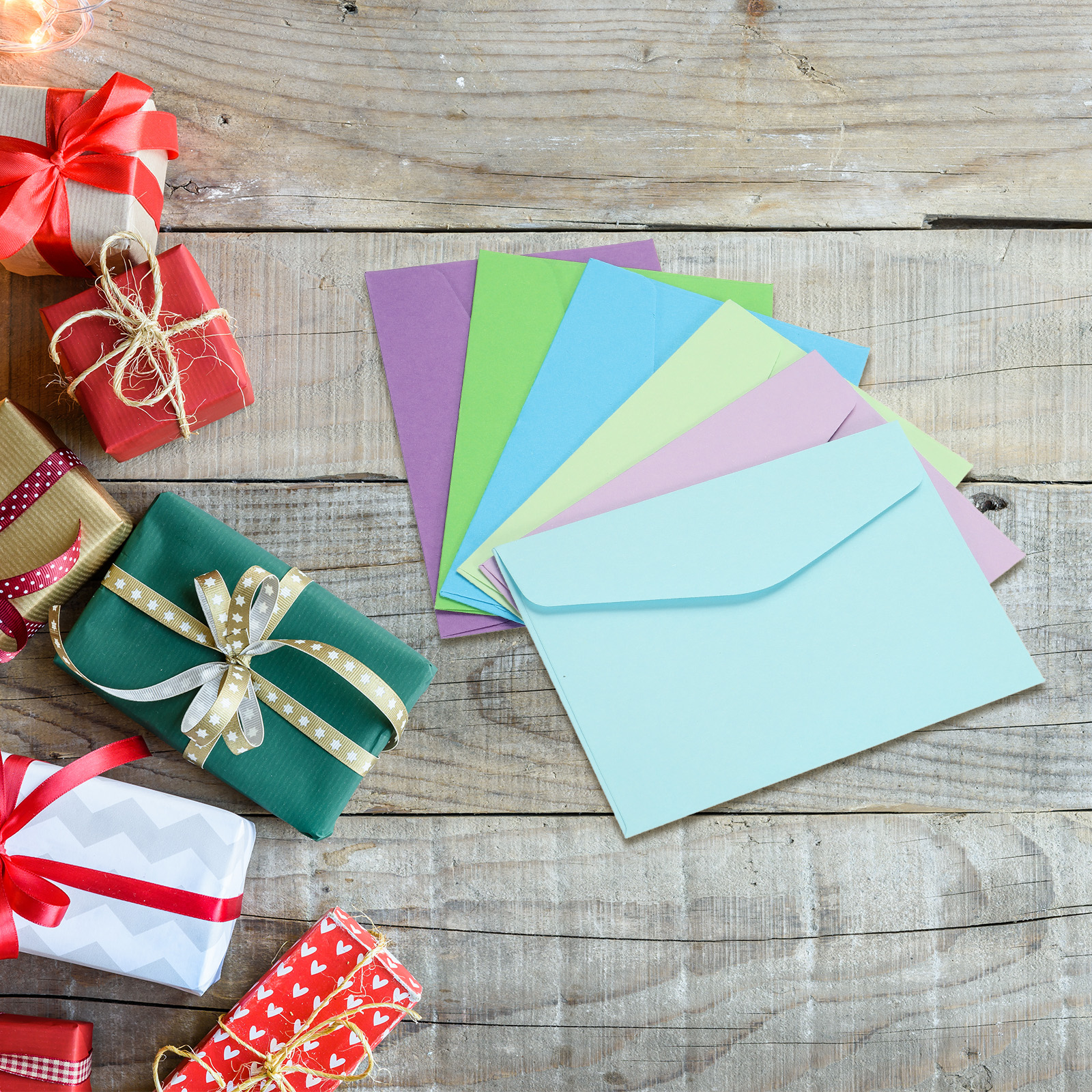 60 個 115 × 82 ミリメートルカラフルな空白ミニ紙封筒ウェディングパーティー招待状グリーティングカードギフトカバー新年グリーティング封筒