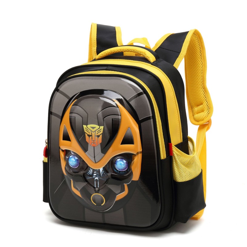 2025 Neue Grundschüler-Schultasche 12 Kinder-Transformatoren Bumblebee Klasse 1–3 Kindergartenjungen 6 Jahre alter Rucksack