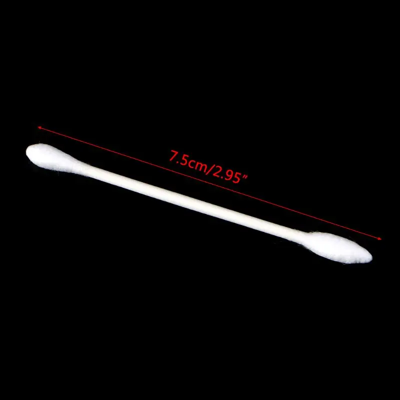 10 pcs/100 pcs Usa E Getta Doppio-ended Tamponi di Cotone Confezionato Singolarmente Per Portatile Da Viaggio Accessorio #11