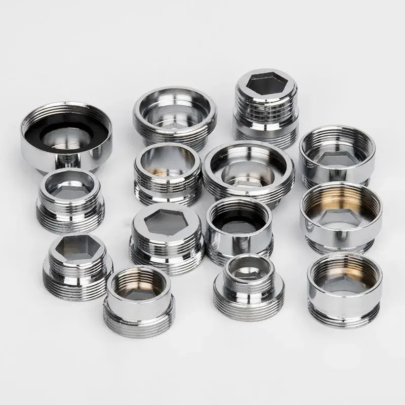 Connecteurs en acier inoxydable à filetage M22 à M20 M18 M28, Joints de robinet, adaptateur de robinet d'eau de cuisine, accessoire de purificateur d'eau, 2 pièces/lot