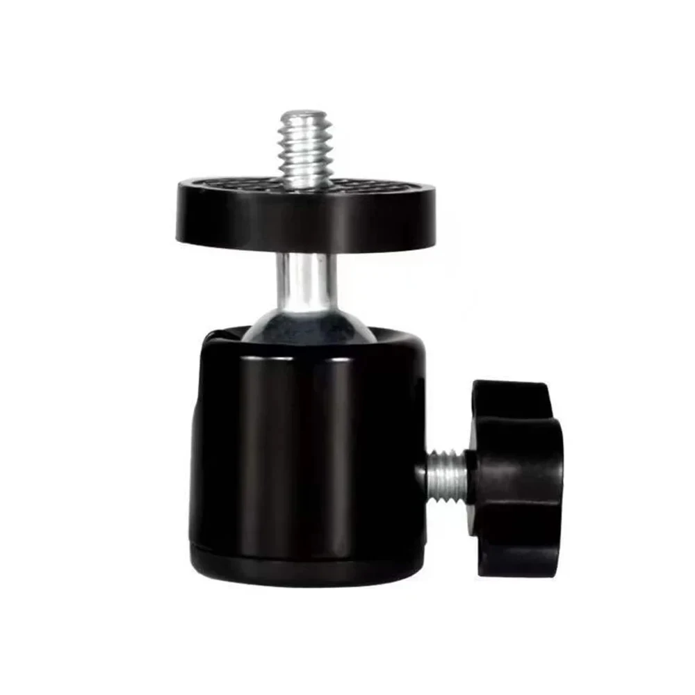1/4" Swivel Mini Ball Head Screw Tripod Mount for GoPro 12 11 10 9 Insta360 X3 DSLR Camera Camcorder Light Bracket Accessories