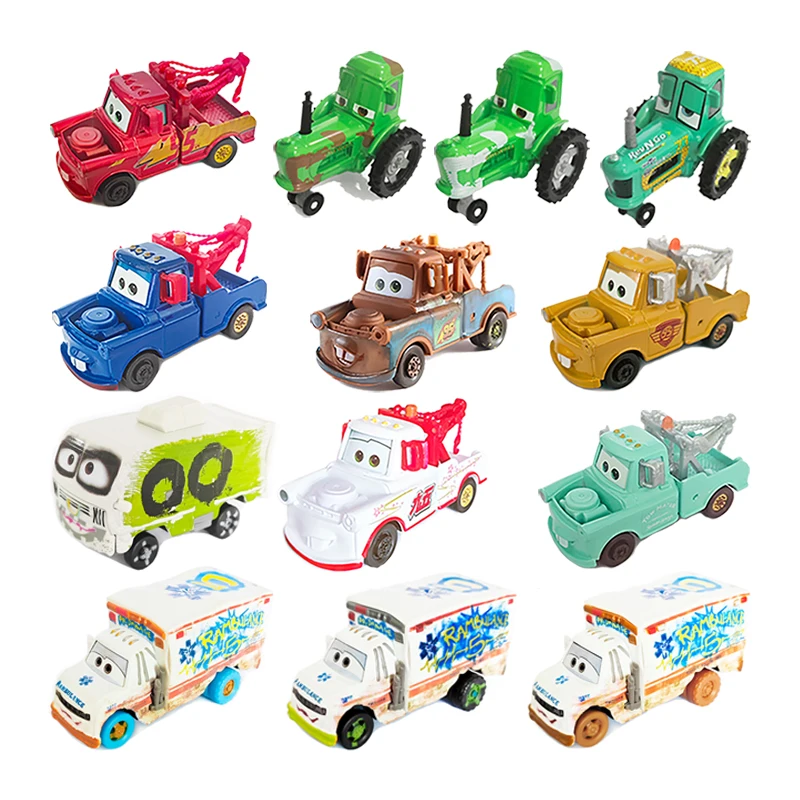 Disney Pixar Cars 3 2 Metal Diecast Car Toy Lightning McQueen Jackson Mr. Destruction Harvester Bulldozer 1:55 Zabawka dla dzieci Prezent samochodowy