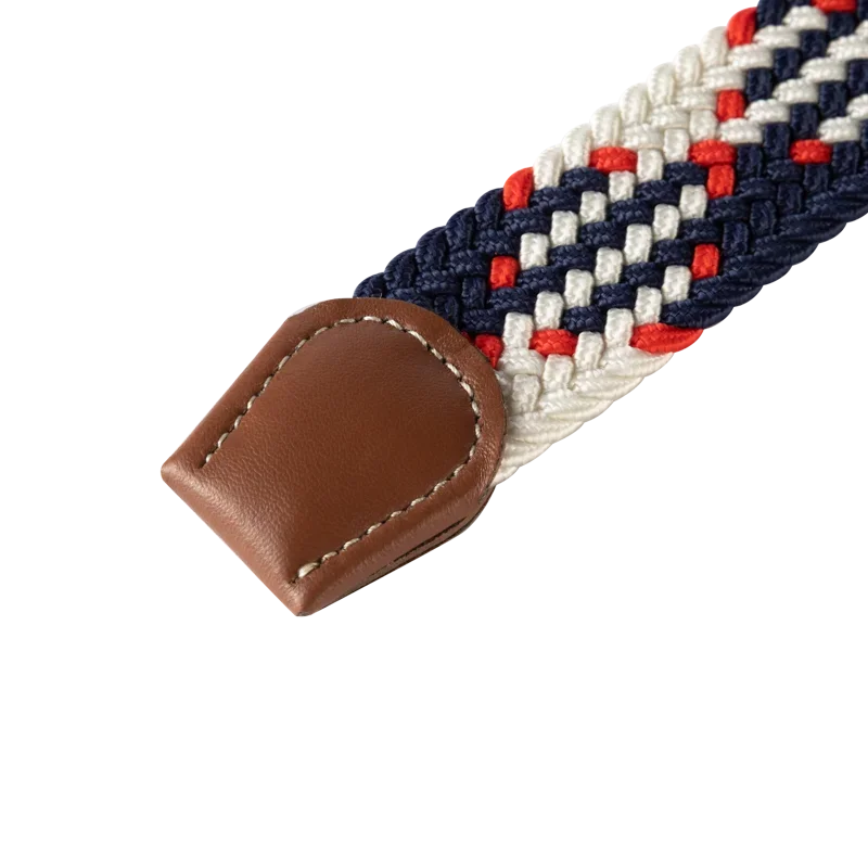 Cinturón informal tejido de tela elástica Unisex, hebilla de Pin, lona elástica trenzada expandible, cinturón de ocio Simple y elegante para hombres y mujeres