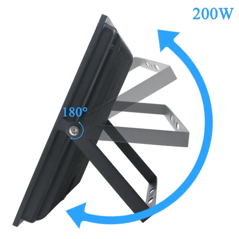 Faretto a LED per luce di inondazione 100W 150W 200W Illuminazione per esterni 6500K Impermeabile Garage Palestra Street Gate Lampade da parete Proiettori AC220V