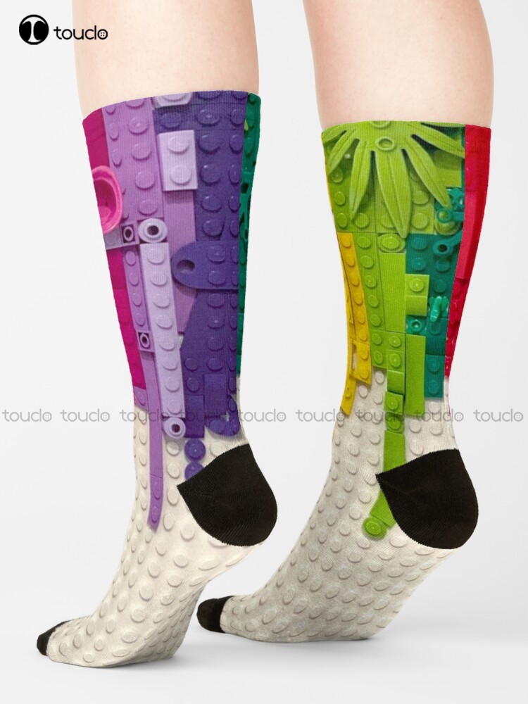 Kaus Kaki Tetesan Pelangi Kaus Kaki Ungu Kustom Personal Uniseks Dewasa Remaja Remaja Kaus Kaki 360 ° Cetak Digital Hd Kualitas Tinggi Harajuku
