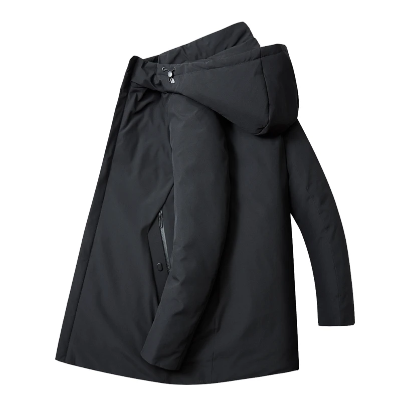 2024 nova chegada jaqueta de inverno dos homens soleira-como jaquetas de algodão moda masculina engrossar quente com capuz parkas trench coat masculino tamanho M-4XL