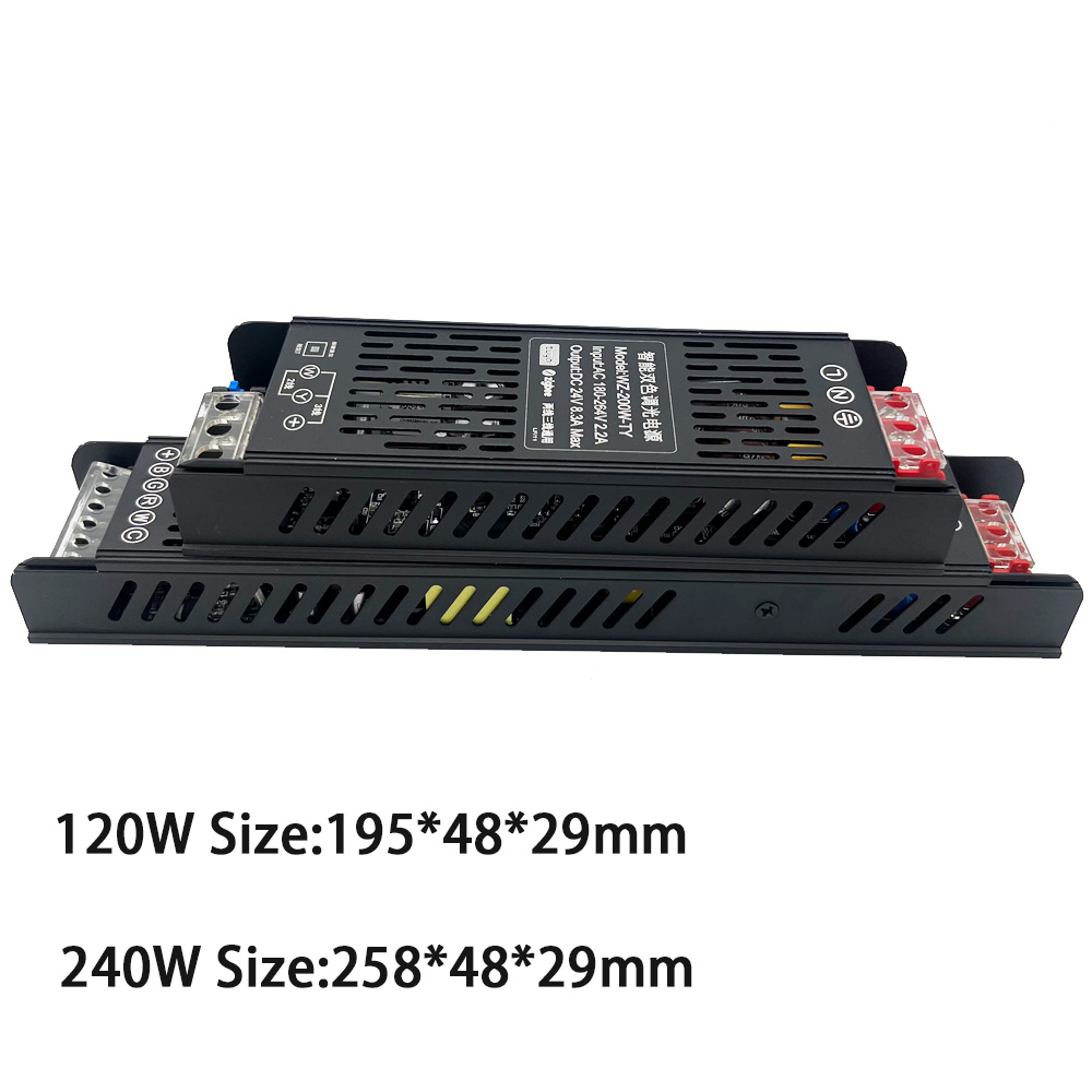 120W 240W Tuya Zigbee 3.0 Dimmbares Netzteil DC24V Transformator LED-Treiber Unterstützung Alexa Gooogle Home für CCT/RGBCCT LED-Streifen