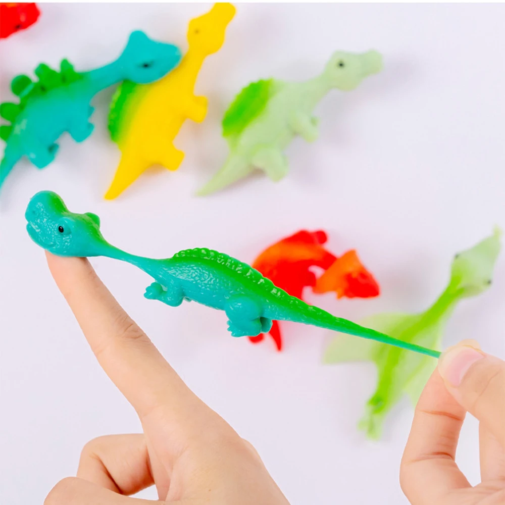5-20 pçs colorido dedo catapulta dinossauro jogos crianças aniversário chá de fraldas festa favor giveaway natal carnaval festa presente