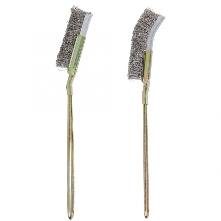 Cong/Thẳng Thép Mềm Mại Cây Cảnh Bàn Chải Vườn Dụng Cụ Vệ Sinh Dụng Cụ Cầm Tay An Toàn Và Thân Thiện Với Môi Trường Tẩy Gỉ Sét Bàn Chải