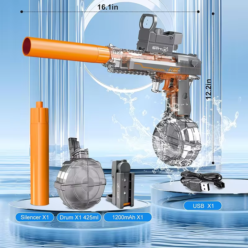 Desert Eagle Squirt ของเล่นสําหรับคุณปืนฉีดน้ําไฟฟ้าที่มีประสิทธิภาพปืนฉีดน้ําปืนพกของเล่นเด็กอัตโนมัติปืนพกปืนผู้ใหญ่เกม