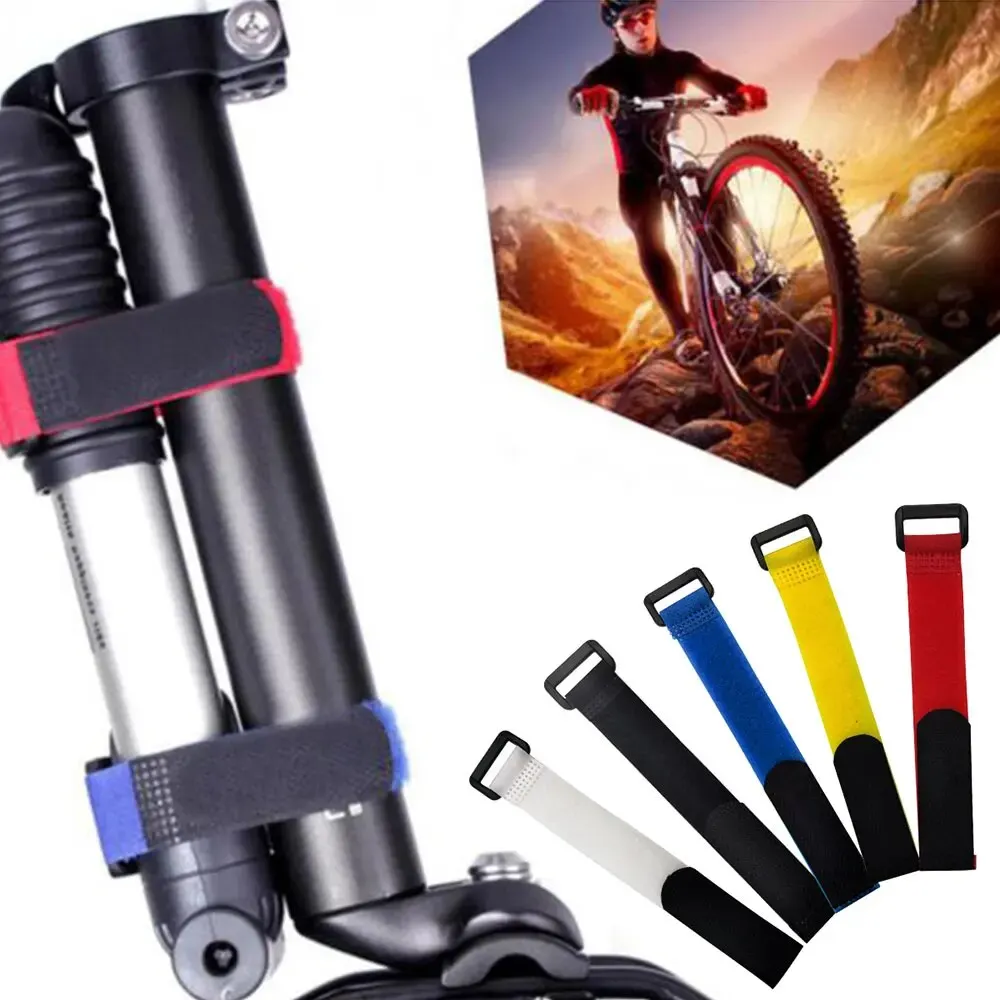 10pcs 20 * 200mm, Reusable Self-adhesive Nylon Zip Ties, Cable Fasteners