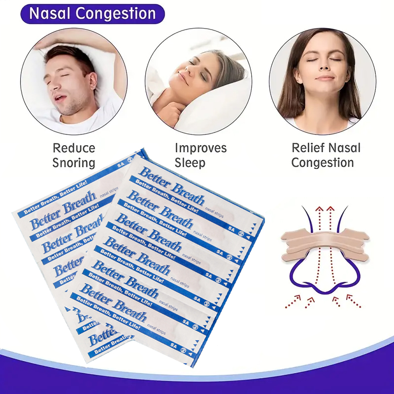 แถบจมูกหยุดการนอนกรน Nose Patch Good Sleeping Clear ผลิตภัณฑ์หายใจได้ดีกว่า Sleep Aid อุปกรณ์ Health Care ผลิตภัณฑ์