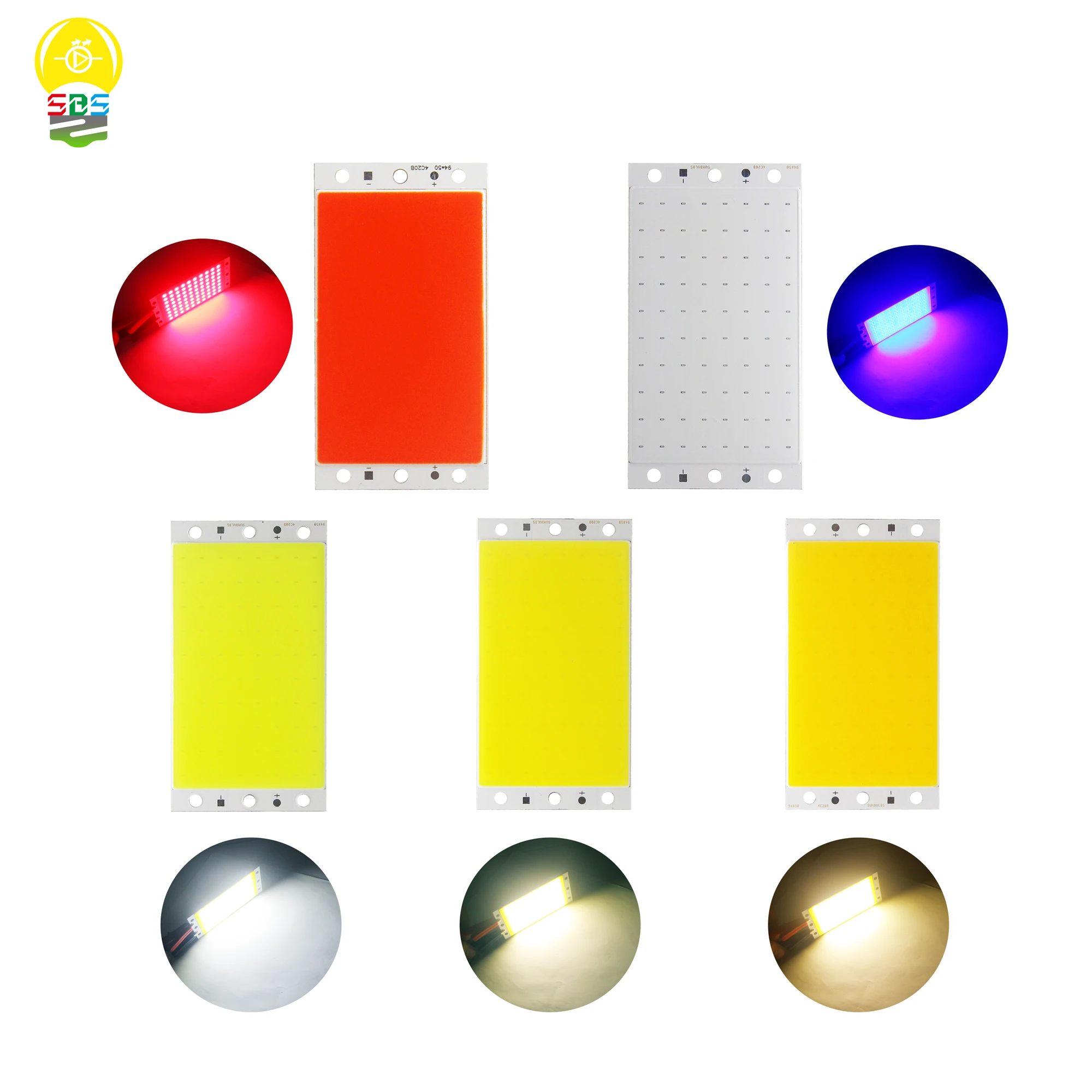 94X50 Mm 15W COB LED Dải Đèn Mô Đun 12V 1600LM Ultral Sáng Ấm Thoáng Mát trắng Xanh Chip COB Trên Tàu Ma Trận Bóng Đèn LED