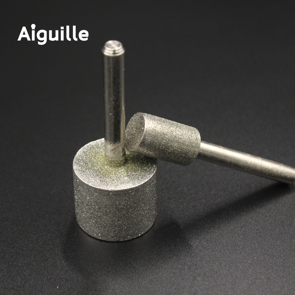 1 pièce 120 # Point de meulage diamant 6mm-30mm pierre Jade diamant meulage bavure Peeling Point de meulage pour le travail de pierre