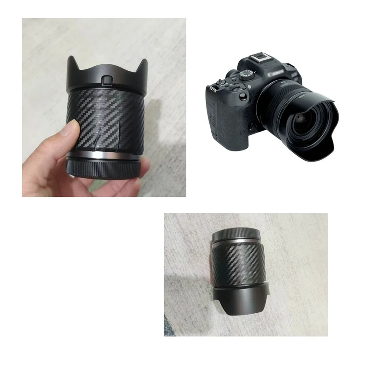 Aa91 EW-65B lente capa pára-sol para canon rf24mm f1.8 macrois stm substituição protetores de lente da câmera